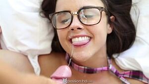 Passion-HD - Petite Dillion Harper gets romped with facial cum-shot compilation