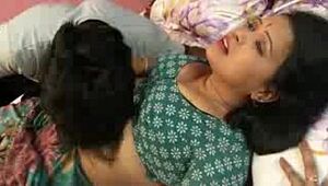 (Mp4Videos.Org) Romantic Aunty With 2 Studs Non-stop Romancing Masala Latest Telugu Romantic Short Fi