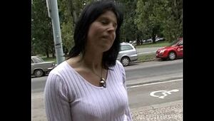Black-haired Mummy Lenka Gets Paid for Hook-up
